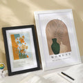 Simple Durable MDF Classic Minimalist Photo Frame for Desktop Wall Mounted High Definition Letterpress Printed MegaBDM