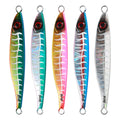 Top Quality Long Cast Painting Slow Jigging Lead Bait 40g 60g 80g 100g Sea Shore Slow Pitch Luminous Hard Lures