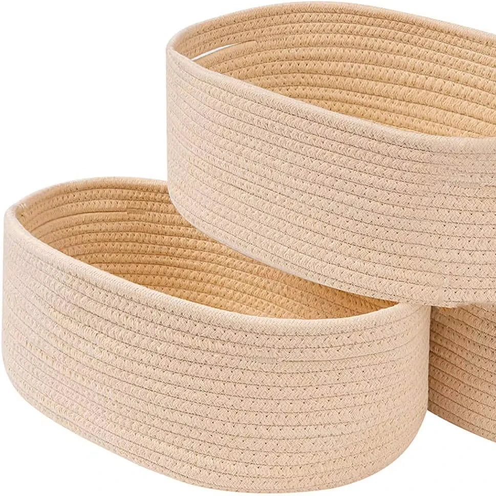 Wholesale Customized Desktop Storage Baskets Cotton Rope Toy & Clothes Organizer for Organizing Your Space
