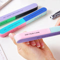 7 Ways Double-Sided Emery Pedicure Nail Buffer Block with Buffing Sanding File Features for Nail Care
