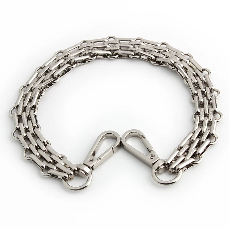 Nolvo World 16mm Wide 60cm Length Handbag Metal Replace Chains Purse Strap Chunky Ladies Chain Handle for Bags