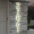 Matte Black Acrylic Hotel Door House Number Plate Room Number Signs Door Plate