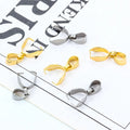 18K Gold Plated Clasp Titanium Stainless Steel Material Unique Shape Connectors for DIY Necklace Jewelry Findings and Component