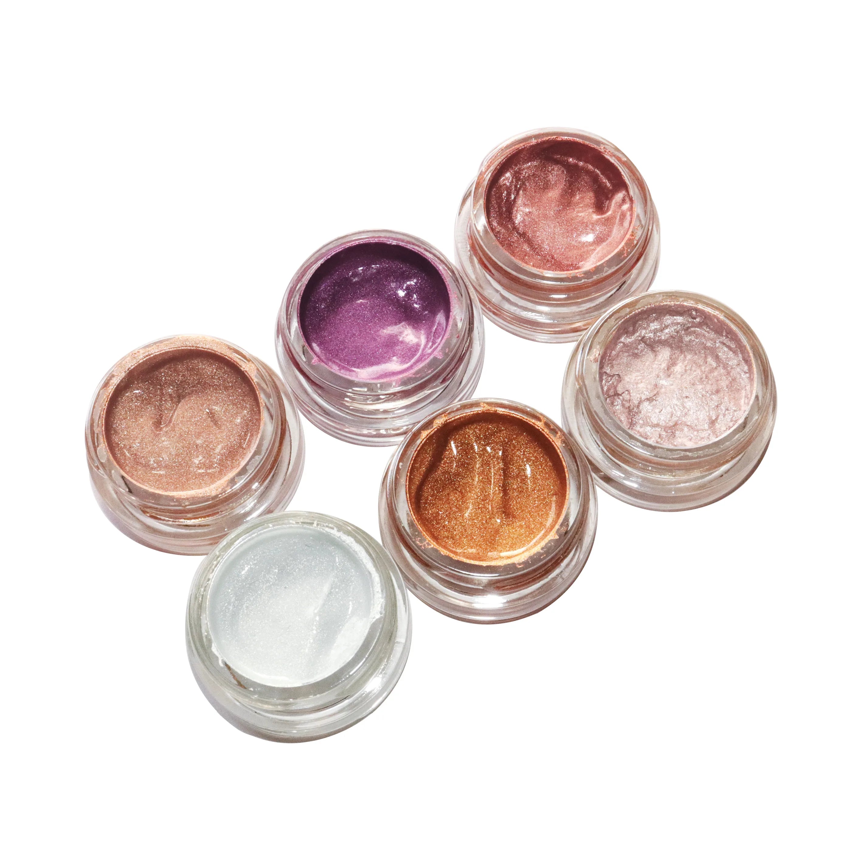 Wholesale Long-Lasting Jelly Eyeshadow Highlighter Cream Custom Private Label Cosmetic Makeup Shimmer for Light Fair Single for