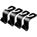 Plastic Single Tier Round Seat Back Headrest Hooks Car Hanger for Rear Storage & Baby Accessories Multifunctional PP Bag