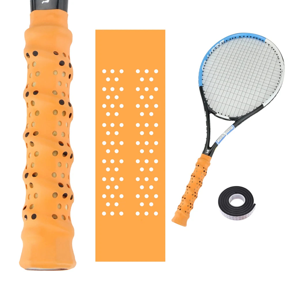 Tennis Racket Grip Tape Heat Shrink Anti Slip Super Absorbent Overgrip PE 21*6.6cm