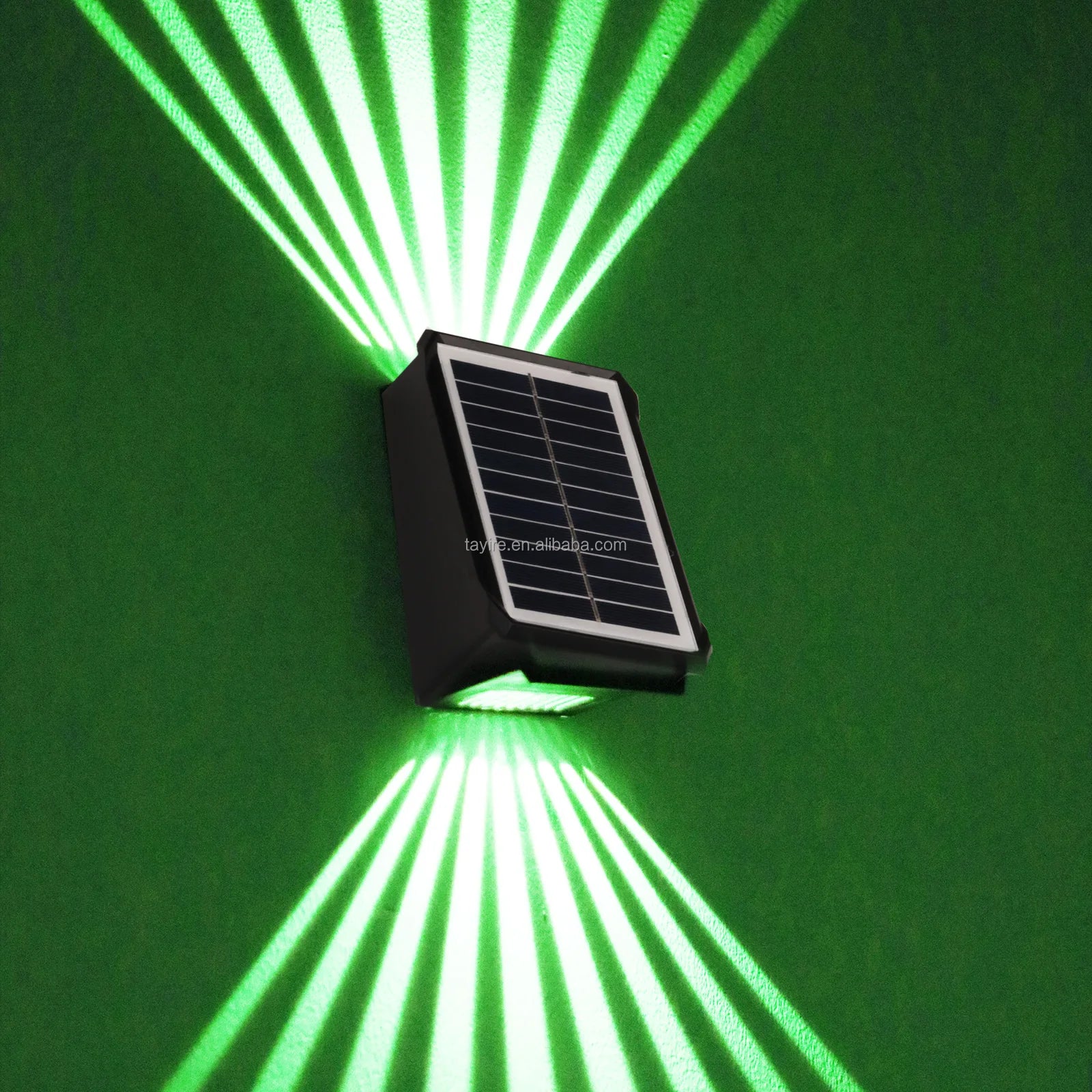 Outdoor LED Solar Wall Light IP65 Waterproof RGB Solar Powered Fence Light up and Down Illuminate Garden Yard Corridors Villas