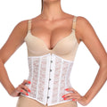 14 Steel Boned Lace Underbust Bustier Bodice  Body-shaping Clothing Belt Waist Cincher Corset Belt for Women Fashion Victoriano