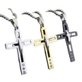 Fashion Easter Cross Necklace Stainless Steel Men Jewelry for Women Wholesale N2308021