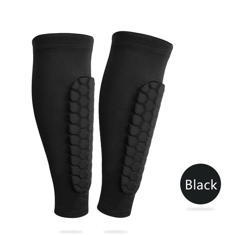 Custom Compression EVA Material Soccer Shin Guard Football Calf Protector Sleeve Pads with Discounted Price