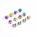 Wholesale Rainbow Color Metal Pin Backs Locking Pin Keepers Locking Clasp Enamel Pins Accessories butterfly Clutch Fastener