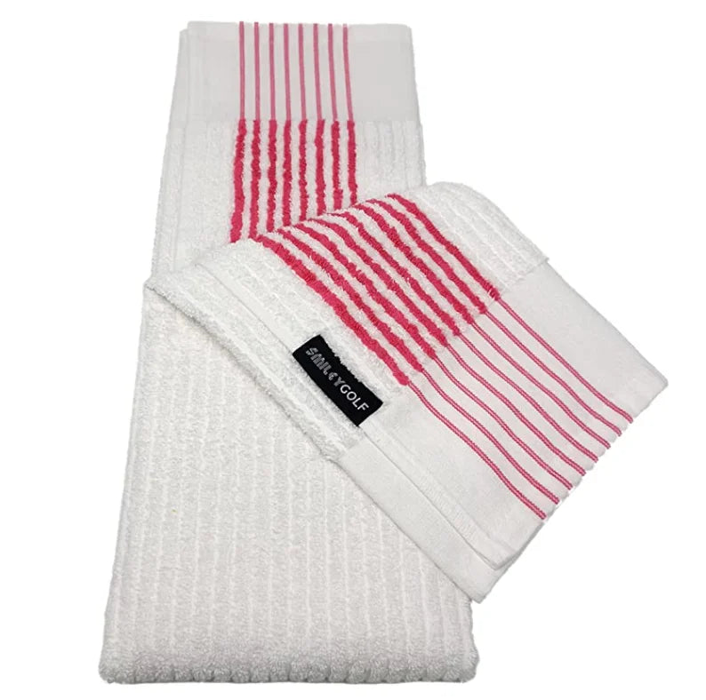 New Arrival IVY Customized Color & Size Cotton & Polyester Caddy Golf Towel with Embroidery Logo (ODM OEM)