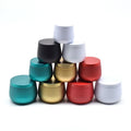 Wholesale 2oz 4oz 8oz Black White Gold Empty Round Metal Soy Wax Travel Scented Candle Tin Can Jar Container Candle Tin with Lid