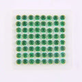 VOAINO 1.9 mm 2.2 Carat 64 Pcs Natural Melee Green Star Round Brilliant Cut Loose Gemstone for Earrings