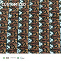 Customized Artworks Screen Print Eco-Friendly Knitted Jersey Fabric (Organic Cotton & Bamboo) for Girls & Boys Garment Dresses
