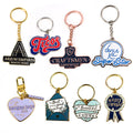 Manufacturer Personalized Iron Zinc Alloy Custom Logo Soft Hard Enamel Metal Keyring Key Chains Keychains