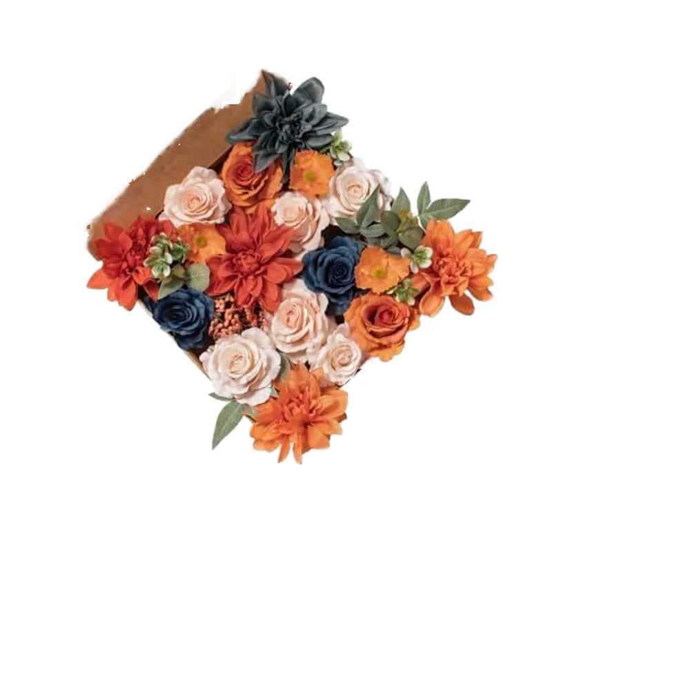 Handmade Sea Flowers Dusty Rose Artificial Silk Real Looking Combo Wedding Table Decoration Greenery Centerpieces Party