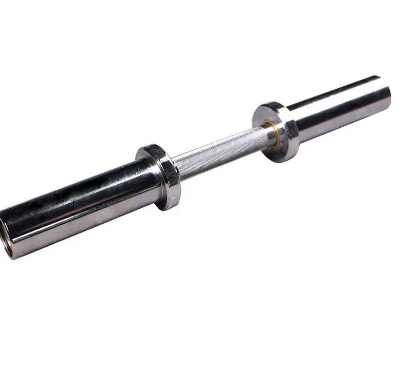 40cm 50cm Barbell Steel Straight Weightlifting Bar for Powerlifting Gym Fitness Custom Logo