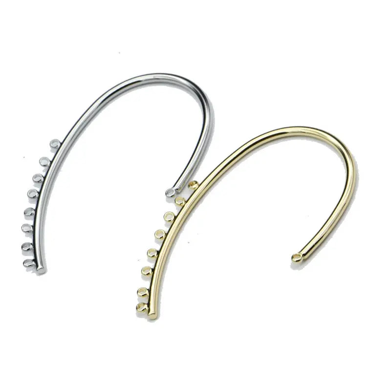 Classical Style Gold Silver Plating Multi-layer Cuff Earrings for Fashion Women Jewelry Making Findings