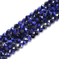 Lapis Blue Tiger Eye Star Cut Gemstone Loose Beads Size 6mm 8mm 10mm for Jewelry Making