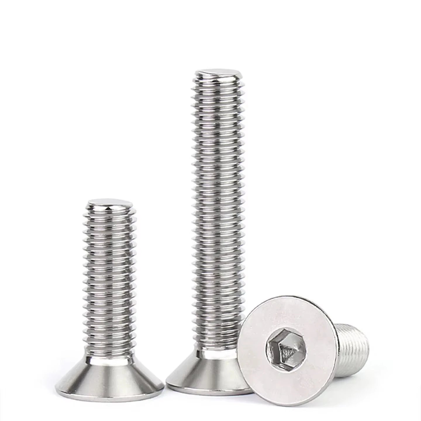 Factory Stainless Steel 304 316 Flat Socket Countersunk CSK Head Machine Screws DIN7991
