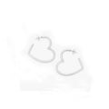 Wholesale 925 Sterling Silver Earring Antique Silver Earrings Heart Hoops Earrings for Women