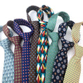 Super Soft New 8cm Men's Business Polyester Tie Imitation Silk Gravatas Fashion Paisley Geometric Printing Formal Dress