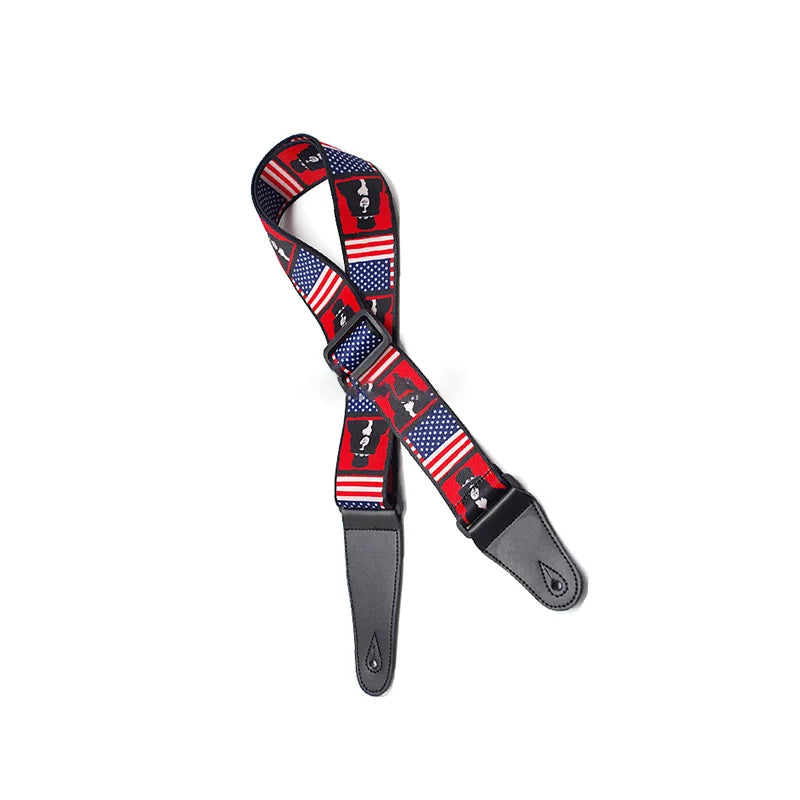 Factory Hot Sale Miniature Guitar Strap With Pick Holder Webbing Rock Stringed Instruments Parts & Accessories