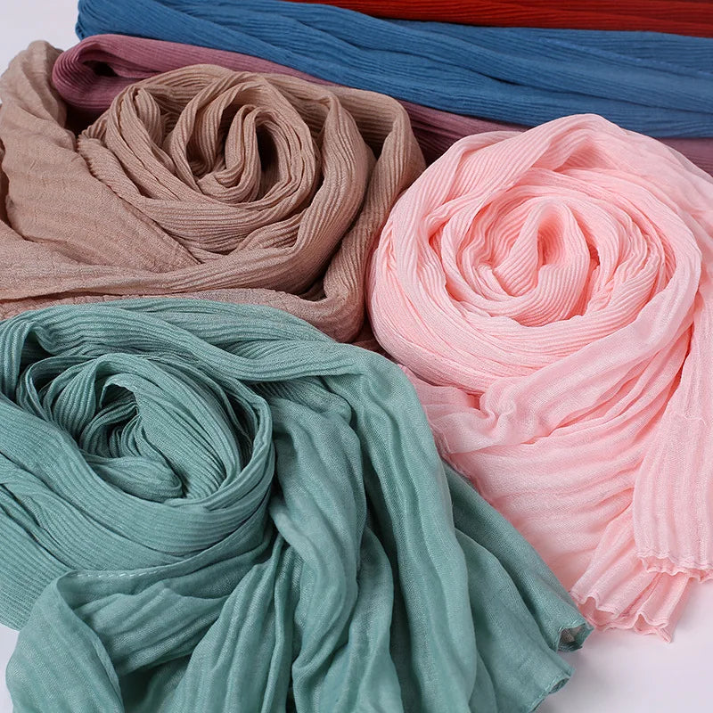 The New 2026 Malaysia Indonesia Headscarf Hot Style Wholesale Cotton Knit Scarf Eyelash Edge Scarf