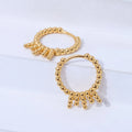 Wholesale 925 Sterling Silver Bead Huggie Earring Gold Plated Ball Twist Hoop Earring for Women