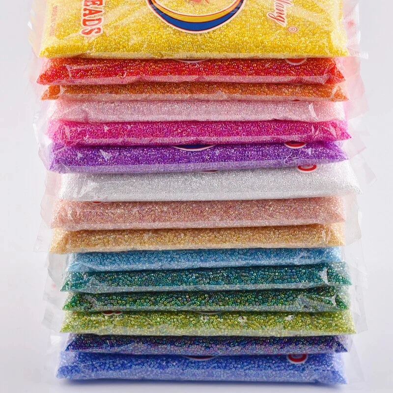 Factory Cheaper Glass Beads DIY Jewelry Accessories Colorful 2mm 3mm 4mm 450g Glass Seed Beads