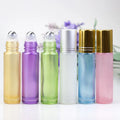 Custom 10ml Essential Oil Roller Bottles Unique Silver Gemstone Necklace with Roll-on Sealing Type Personal Care Accessory