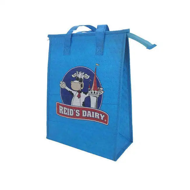 Reusable Embossed Pattern Non Woven Small Custom Insulated Thermal Lunch Bags for Kids