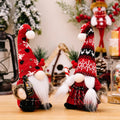 Faceless Light Gnomes Plush Figurine Doll Xmas Ornaments Knitted Curved Hat Crutch Dwarf Vintage Christmas Party Home Factory