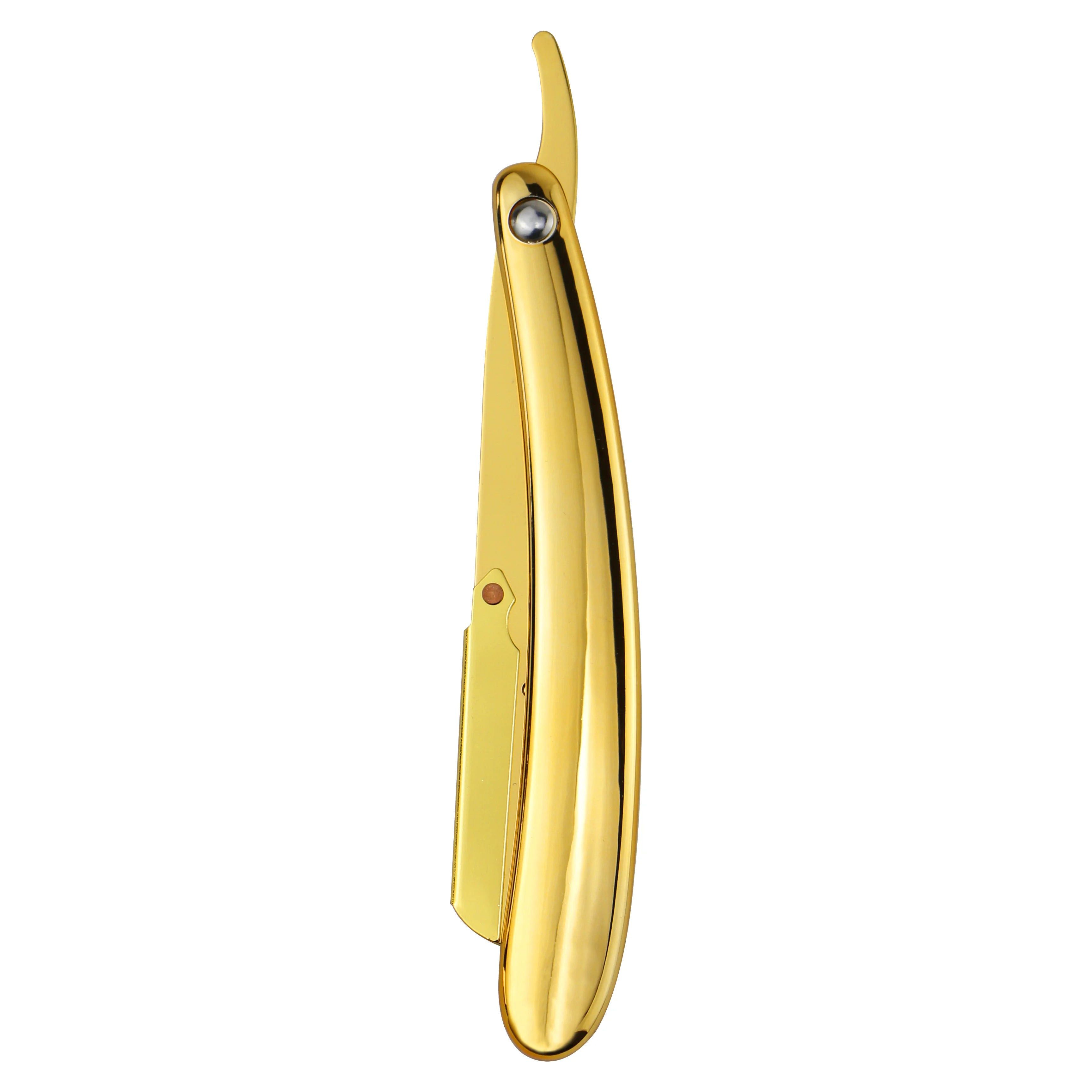 JDK 1PC Gold  Folding Handle Razor Hot Beard Cutting Shaving Razor