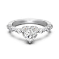 Dylam New Designer Fine Fashion Jewelry S925 Silver Classic Design Eternity Band 5A Cubic Zirconia Heart Engagement Bridal Rings