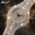 MissFox V196  Woman Watches  Luxury Popular Rhinestone Sphere Silver Jewelry Ladies Watch Color Diamond Bracelet Wristwatch