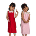 JIAHE 100% Cotton Black White Red Pink Orange Children Kids Toddler Bib Sanitary Apron Kit
