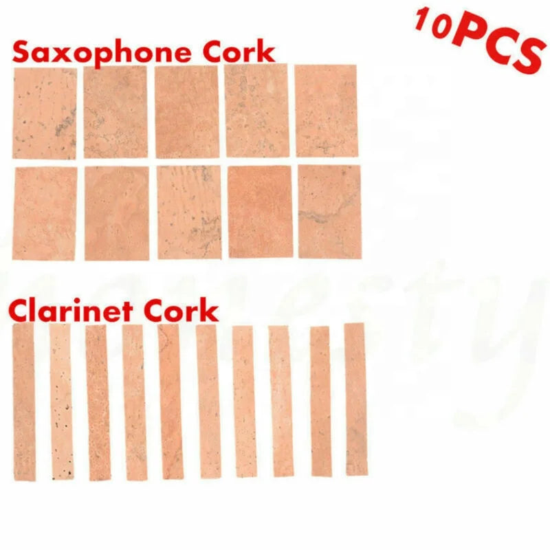 10pcs/Bag Saxophone Neck Cork Parts 60x40x2mm Musical Instrument Accessories Photo Booth Props