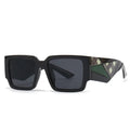 GWTNN OEM Oculos Escuros Retro Quadrado Rectangle Thick Frame Fashion Sunglasses Funky