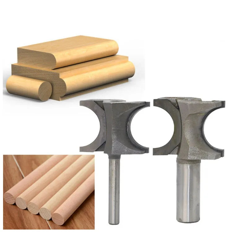 CNC Woodworking Round Bull Nose Router Bit/half Round Side Cutter Bit/Straight Flush Trim Finger Nose Type Bit