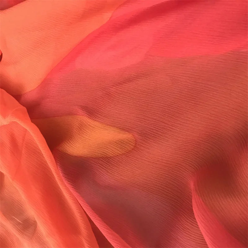 Hot Sale 100% Print Crinkle Silk Customized Design From China Factory Direct