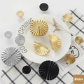 Hot Sale Gold Black Chrome Sunflower Cabinet Brass Half Moon Handles and Knobs Drawer Pull