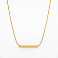 Joolim Jewelry 18K Gold Plated Tube Pendant Necklace Dainty Necklace