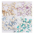 Glue-on Flat Bottom Glass Drill Rhinestone Geometric Accessories Simple Fashion Nail Crystal Beaded Diamond for Headband Shoes