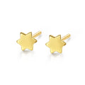 CZCITY Cute Fashion Small Gold Plated 925 Charm Earing Dainty Earring Star Silver Metal Jewelry