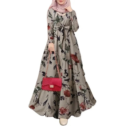 New Arrival Shirt Dress New Model Glory Abaya in Dubai Printed Dresses Muslim Women