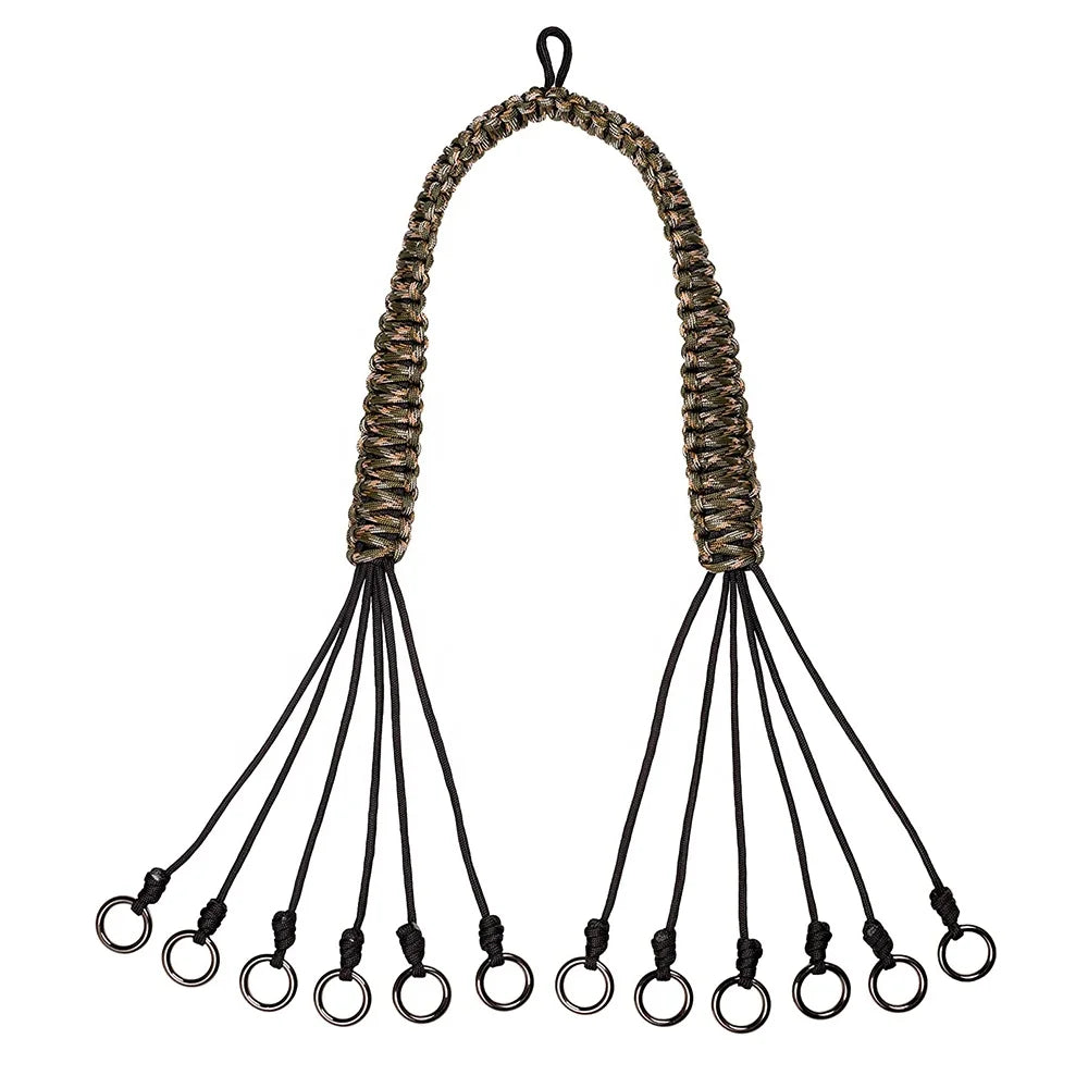 Hunting Products 550LB Paracord Game Duck Carrier 12 Drops Slip Ring Bird Tote Waterfowl Goose Hanger