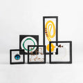 Custom Logo Colorful 3d Pe Film Floating Frame Display Case Stand Holder Plastic Gift Transport Jewelry Storage Box Packaging
