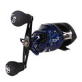 KALIOU KL500 Left Hand Saltwater & Deepsea Baitcast Fishing Reel with 7.2:1 Gear Ratio 10kg Max Drag for Stream River Lake